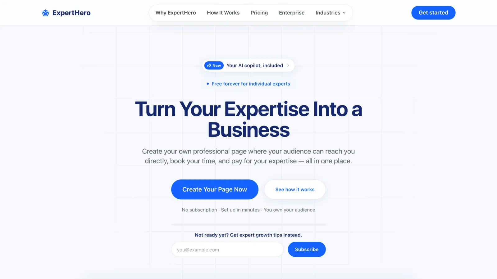 Expert Hero — Full-Stack Platform