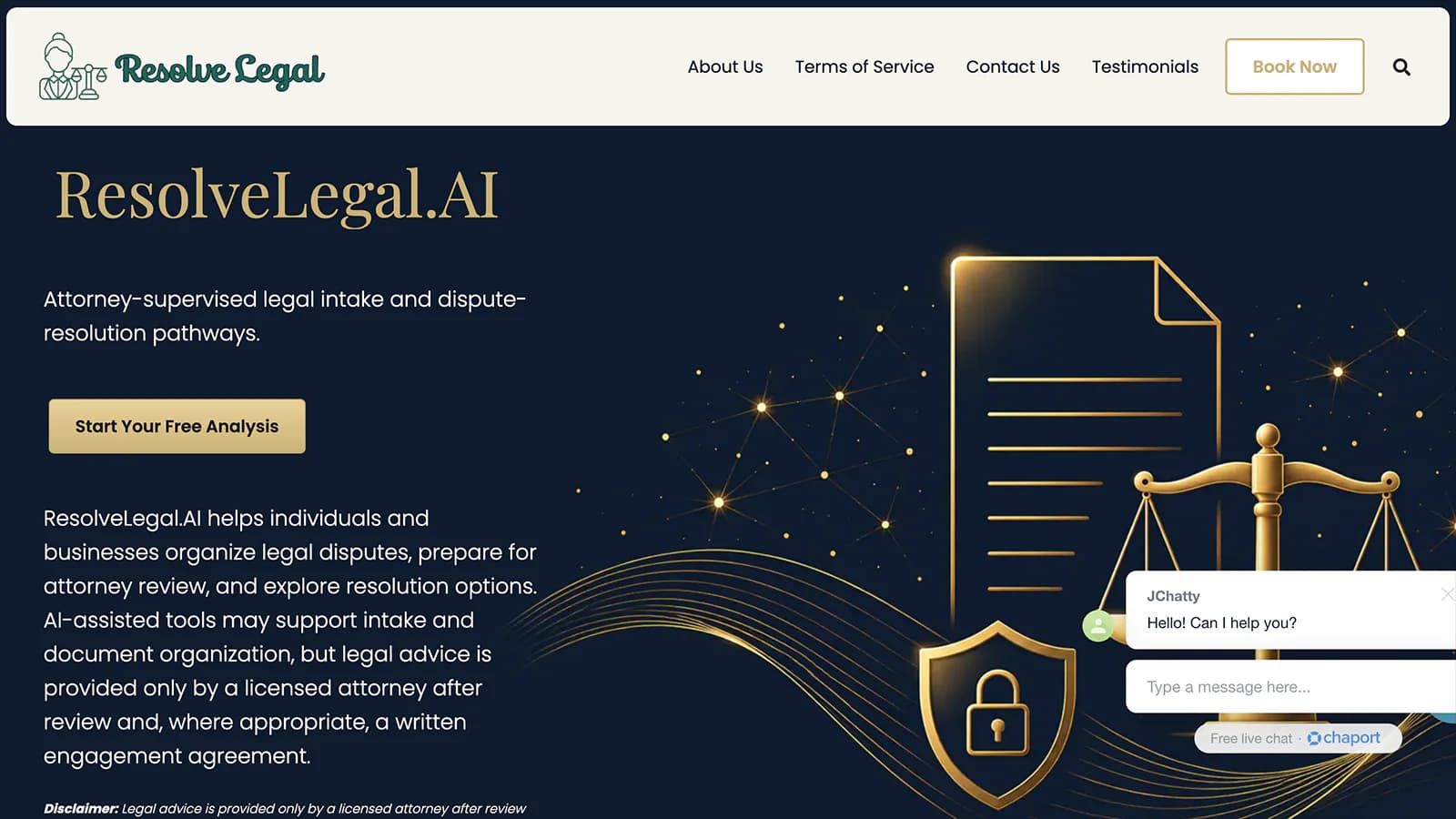 ResolveLegal.ai — LegalTech Platform